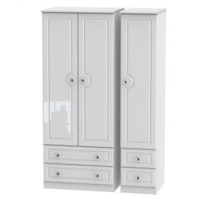 Chantilly Triple 2 Drawer + Drawer Robe