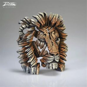 Edge Sculpture Lion Bust Miniature - Savannah