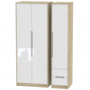 Naples Tall Triple Plain + Drawer Robe